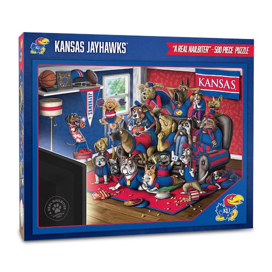College Football Purebred Fans A Real Nailbiter 500 Piece Puzzle By Youthefan in Kansas Jayhawks | 18" x 24" | Michaels®